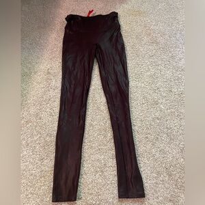 SPANX Dark Plum Colored Leggings